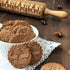 Biscuit Baking Cookies Wood Embossing Rolling Pin