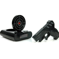 Gun And Target Recordable Alarm Clock