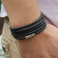 Retro Fashion Wrap Sproty Leather Bracelet