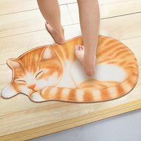 3D Cute Cat Plush Floor Rug