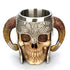Viking Horned Demon Skull Mug
