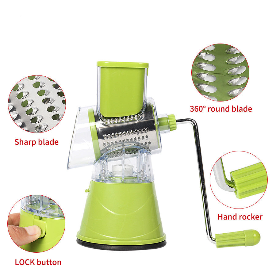 Manual Vegetable Cutter Slicer Multifunctional Round Slicer Gadget