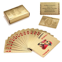 Pure 24k Gold Foil Plated Poker Cards