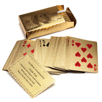 Pure 24k Gold Foil Plated Poker Cards